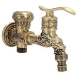 G1/2 Wall Mounted Washing Machine Faucet Brass Retro Hot Cold Water Tap Bathroom Supplies In Australia - Darrahopens