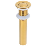 Gold Sink Drain without Overflow Anti Clog Bathroom Faucet Wash Basin Drain Stopperwithout Hole In Australia - Darrahopens
