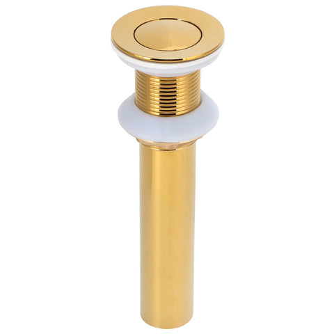 Gold Sink Drain without Overflow Anti Clog Bathroom Faucet Wash Basin Drain Stopperwithout Hole In Australia - Darrahopens