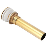 Wash Basin Sink Drain Anti Clogging Bathroom Drainer Stopper Accessories Non Overflow Gold(Flap without Hole )