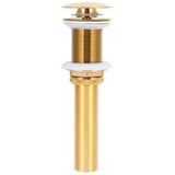 Bathroom Sink Drain Anti Clog Basin Brass Bounce Draining Stopper Bathroom AccessoryWithout Hole In Australia - Darrahopens
