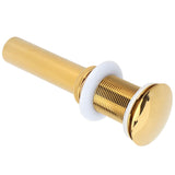 Bathroom Sink Drain Anti Clog Basin Brass Bounce Draining Stopper Bathroom AccessoryWithout Hole