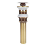 Brass Popup Drain Stopper Bathroom Basin Sink Draining Without Overflow AccessoryAntique Big Bouncing with Hole In Australia - Darrahopens