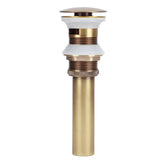 Brass Popup Drain Stopper Bathroom Basin Sink Draining Without Overflow AccessoryAntique Big Bouncing with Hole In Australia - Darrahopens