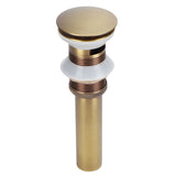 Brass Popup Drain Stopper Bathroom Basin Sink Draining Without Overflow AccessoryAntique Big Bouncing with Hole In Australia - Darrahopens