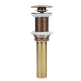 Brass Popup Drain Stopper Bathroom Basin Sink Draining Without Overflow AccessoryAntique Big Bouncing Without Hole In Australia - Darrahopens
