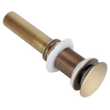 Brass Popup Drain Stopper Bathroom Basin Sink Draining Without Overflow AccessoryAntique Big Bouncing Without Hole In Australia - Darrahopens