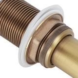 Brass Popup Drain Stopper Bathroom Basin Sink Draining Without Overflow AccessoryAntique Big Bouncing Without Hole