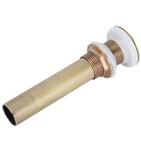 Brass Basin Sink Drain without Overflow Kitchen Bathroom Draining Stopper Accessorieswithout Hole In Australia - Darrahopens