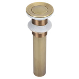 Brass Basin Sink Drain without Overflow Kitchen Bathroom Draining Stopper Accessorieswithout Hole