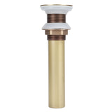 Sink Drain NonOverflow AntiClog Bathroom Wash Basin Drainer Stopper Accessory Antique(Flap without Hole )