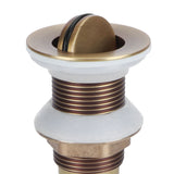 Sink Drain NonOverflow AntiClog Bathroom Wash Basin Drainer Stopper Accessory Antique(Flap without Hole ) In Australia - Darrahopens