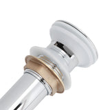 Bathroom Sink Drain Anti Clog Basin Popup Bounce Draining Stopper with Protective CoverWith Overflow Hole
