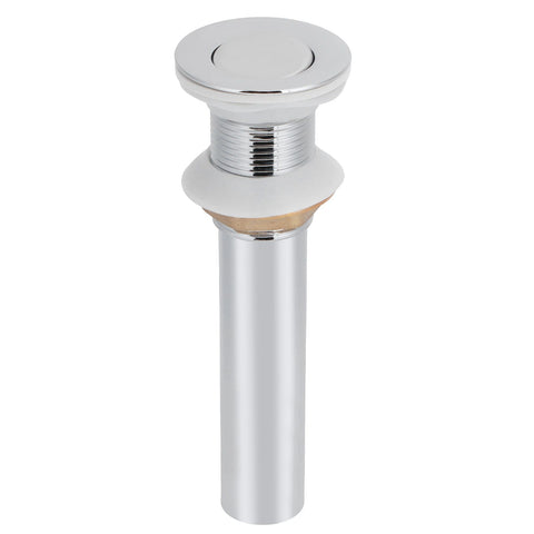Bathroom Sink Drain Anti Clog Basin Popup Bounce Draining Stopper with Protective CoverWithout Overflow Hole