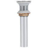 Bathroom Sink Drain Anti Clog Basin Popup Bounce Draining Stopper with Protective CoverWithout Overflow Hole