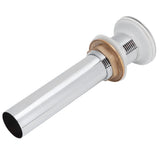 Bathroom Sink Drain Anti Clog Basin Popup Bounce Draining Stopper with Protective CoverWithout Overflow Hole