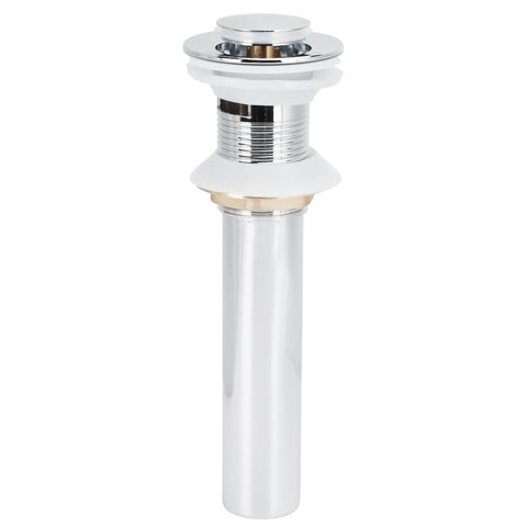 Basin Drain Sink Drain Stopper Electroplating Popup Drainer NonOverflow Bathroom Hardware(Electroplating Popup with Hole ) In Australia - Darrahopens
