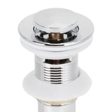 Basin Drain Sink Drain Stopper Electroplating Popup Drainer NonOverflow Bathroom Hardware(Electroplating Popup with Hole )