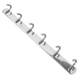 6-Hooks Bathroom Towel Hanger Kitchen Stainless Steel Hook Frame Storage Rack Organizer In Australia - Darrahopens