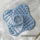 Bathroom Floor Drain Cover Hair Catcher Stopper Anti Blocking Sink Sewer Filter Blue