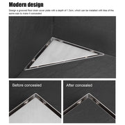 Concealed Floor Drain Triangular Corner Drain Set for Home Balcony Bathroom Shower Room