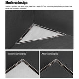 Concealed Floor Drain Triangular Corner Drain Set for Home Balcony Bathroom Shower Room