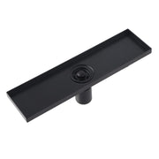 Linear Shower Floor Drain with Removable Cover 304 Stainless Steel Matte Black 30cm In Australia - Darrahopens
