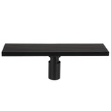 Linear Shower Floor Drain with Removable Cover 304 Stainless Steel Matte Black 30cm In Australia - Darrahopens