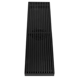 Linear Shower Floor Drain with Removable Cover 304 Stainless Steel Matte Black 30cm In Australia - Darrahopens