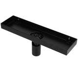 Floor Drain Set 304 Stainless Steel Linear Rectangular Shower Drain Matte Black 30cm In Australia - Darrahopens