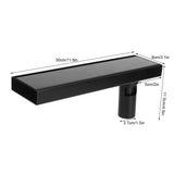 30cm Floor Drain 304 Stainless Steel Matte Black Linear Floor Concealed Drainer with Removable Cover