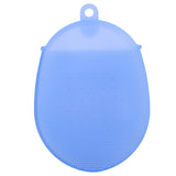 Silicone Dishwashing Brush Bath Body Face Cleansing Brush Kitchen Bathroom Cleaning ToolsBlue In Australia - Darrahopens