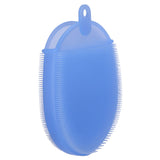 Silicone Dishwashing Brush Bath Body Face Cleansing Brush Kitchen Bathroom Cleaning ToolsBlue In Australia - Darrahopens