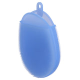 Silicone Dishwashing Brush Bath Body Face Cleansing Brush Kitchen Bathroom Cleaning ToolsBlue In Australia - Darrahopens