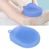 Silicone Dishwashing Brush Bath Body Face Cleansing Brush Kitchen Bathroom Cleaning ToolsBlue In Australia - Darrahopens