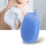 Silicone Dishwashing Brush Bath Body Face Cleansing Brush Kitchen Bathroom Cleaning ToolsBlue In Australia - Darrahopens