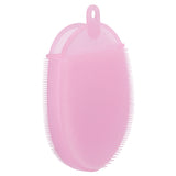 Silicone Dishwashing Brush Bath Body Face Cleansing Brush Kitchen Bathroom Cleaning ToolsPink In Australia - Darrahopens