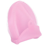 Silicone Dishwashing Brush Bath Body Face Cleansing Brush Kitchen Bathroom Cleaning ToolsPink