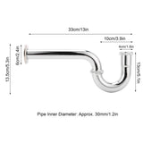 Sink Siphon Trap Waste Drain Valve Kit Washbasin Syphon Draining Pipe Plumbing Equipment