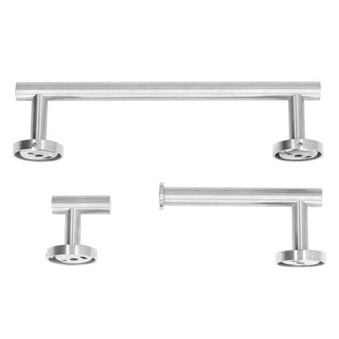 Stainless Steel Towel Rack Smoother Edges Orderly Storage Rust Proof Bathroom Towel Shelf for Wardrobe Kitchen BedroomSilver Three Piece Set In Australia - Darrahopens