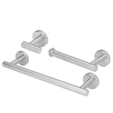 Stainless Steel Towel Rack Smoother Edges Orderly Storage Rust Proof Bathroom Towel Shelf for Wardrobe Kitchen BedroomSilver Three Piece Set In Australia - Darrahopens