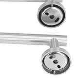 Stainless Steel Towel Rack Smoother Edges Orderly Storage Rust Proof Bathroom Towel Shelf for Wardrobe Kitchen BedroomSilver Three Piece Set