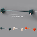 Bathroom Single Towel Rack Perforation Free Wall Mounted Towel Bar Bathroom AccessoryBlack Green Long
