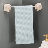 Bathroom Single Towel Rack Perforation Free Wall Mounted Towel Bar Bathroom AccessoryBlack Green Long