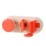 Bathroom Toothbrush Holder Multifunctional Wall Mounted Toothbrush Storage Rack for HouseholdPink Orange with Cup In Australia - Darrahopens