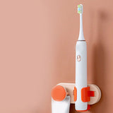 Bathroom Toothbrush Holder Multifunctional Wall Mounted Toothbrush Storage Rack for HouseholdPink Orange with Cup In Australia - Darrahopens
