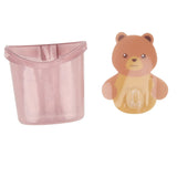 Wall Mounted Bathroom Toothbrush Holder Toothpaste Storage Box Home Storage RackPink