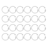 24Pcs Curtain Rings ABS Transparent O Shape Shower Curtain Hooks for Bathroom Shower Rod In Australia - Darrahopens