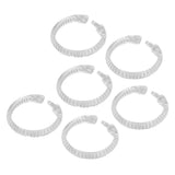 24Pcs Curtain Rings ABS Transparent O Shape Shower Curtain Hooks for Bathroom Shower Rod In Australia - Darrahopens