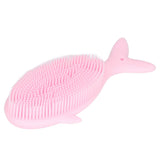 Baby Bath Brush Cartoon Whale Shape Silicone Soft Hair Baby Bath Shampoo Massage Cleaning Shower Brush Kids Bath Toys Pink In Australia - Darrahopens